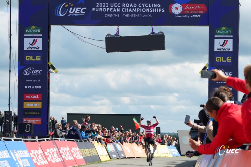 2023 UEC Road European Championships - Drenthe - Under 23 Men?s Road Race - Hoogeveen - Col Du VAM 136,5 km - 22/09/2023 - Breiner Henrik Pedersen (DEN) - photo Massimo Fulgenzi/SprintCyclingAgency?2023